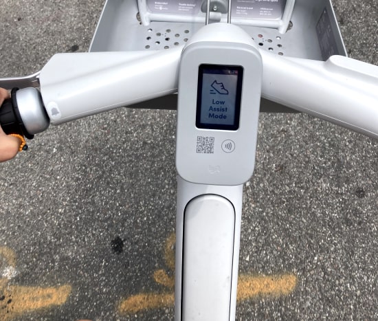 Citi Bike in low assist mode